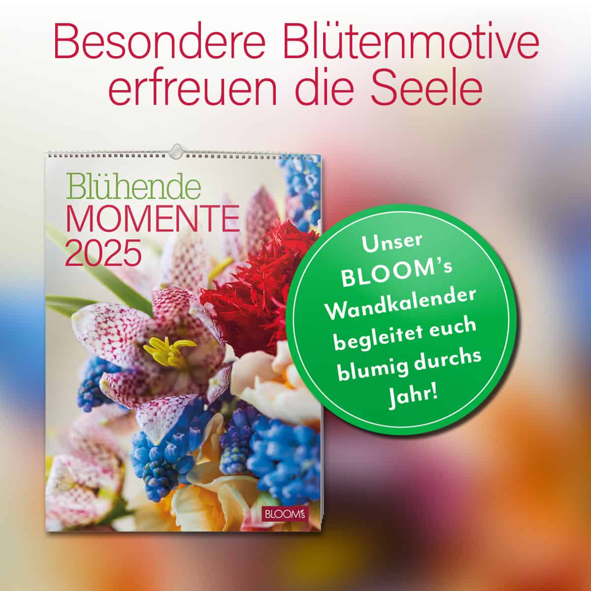 BLOOM’s Wandkalender 2025 – Blühende Momente