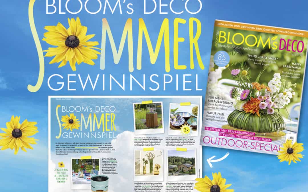 Der Sommerstart-Countdown läuft! Das große BLOOM’s DECO Sommergewinnspiel