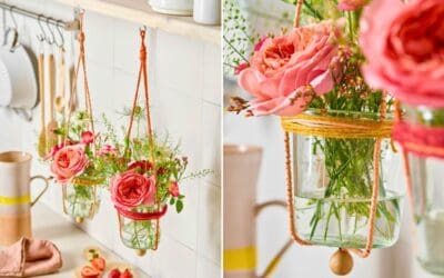 Florales Einmachglas mit Draht Beitragsbild (1)