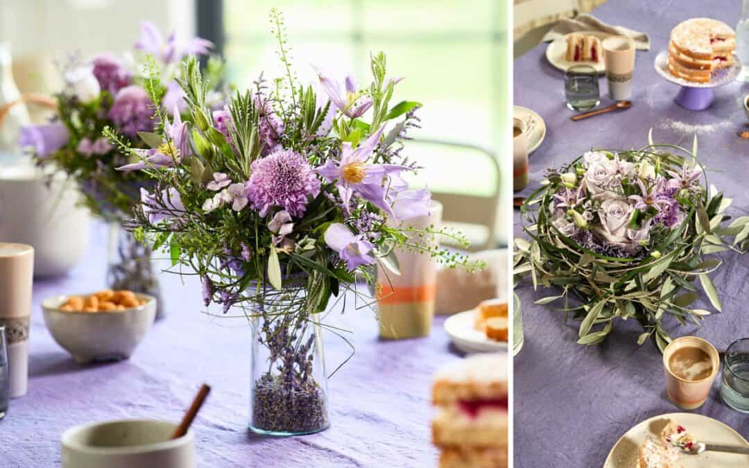 Lila Sommertafel – Tischdeko in der Trendfarbe