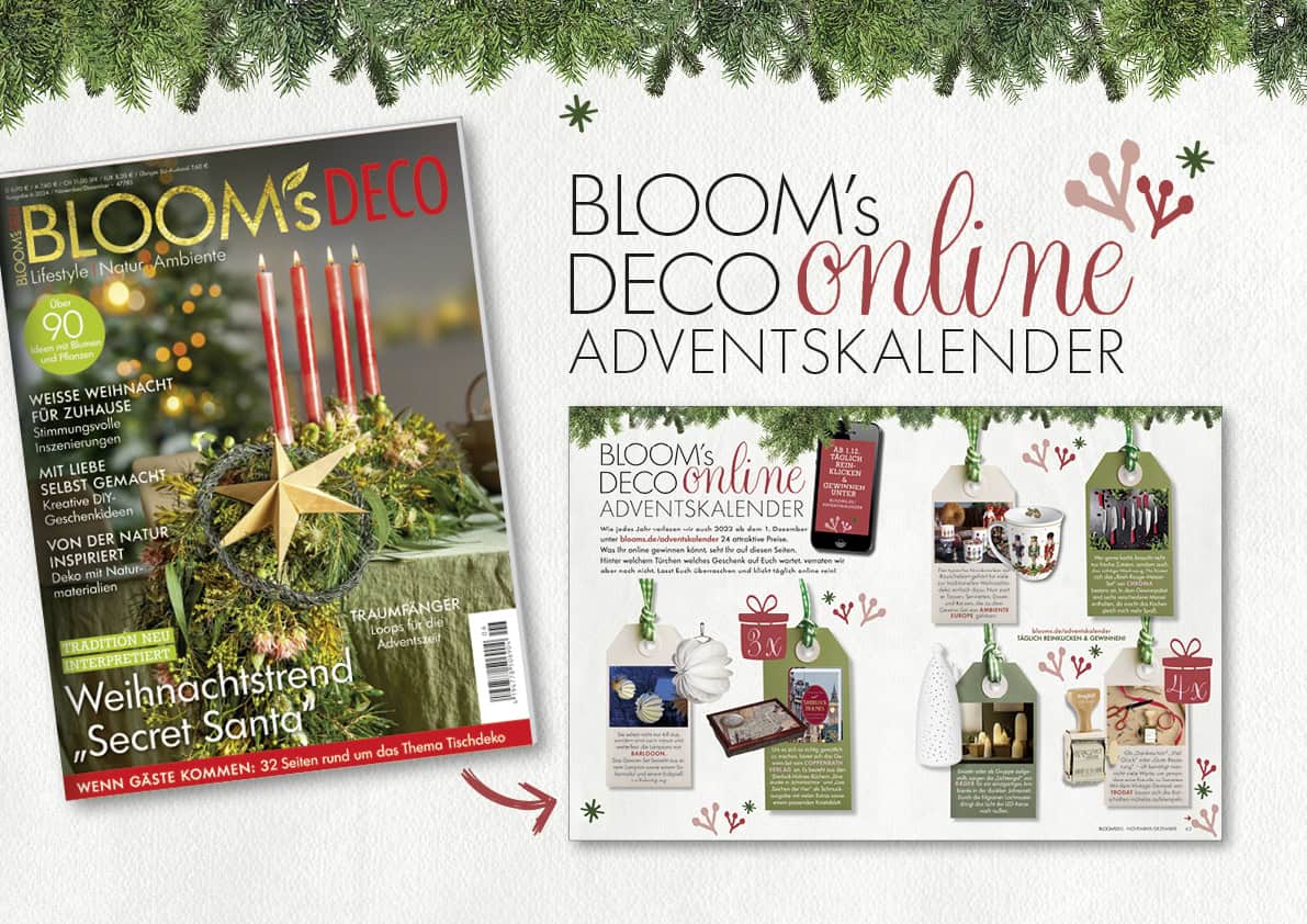 Der große BLOOM’s-DECO-Online-Adventskalender 2024: Gewinne jeden Tag!