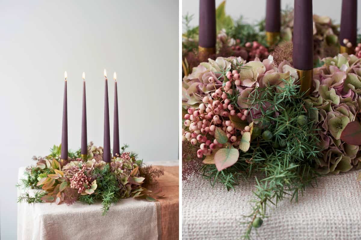 Natürliche Eleganz: Skandinavische Adventskränze einfach selbst gestalten