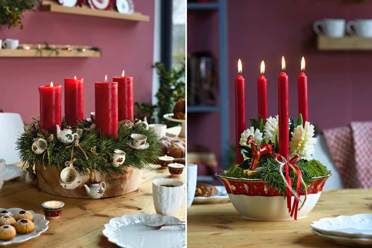 Willkommen zum Adventskränzchen – Liebliche Adventskranz-Ideen