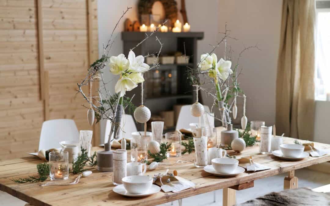 Dinner im Winterwunderland: Verspielte Tischdeko für euer Weihnachtsessen