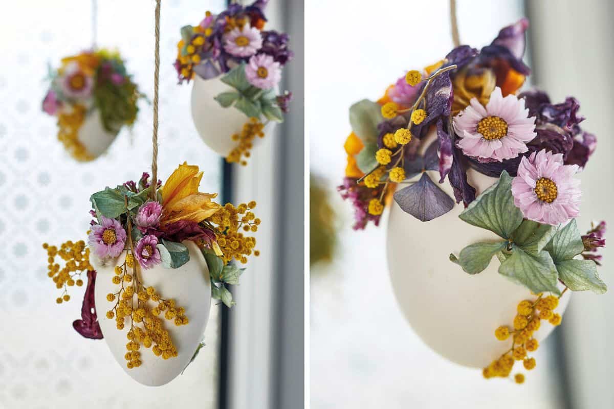 DIY: Florale Fensterdeko zu Ostern