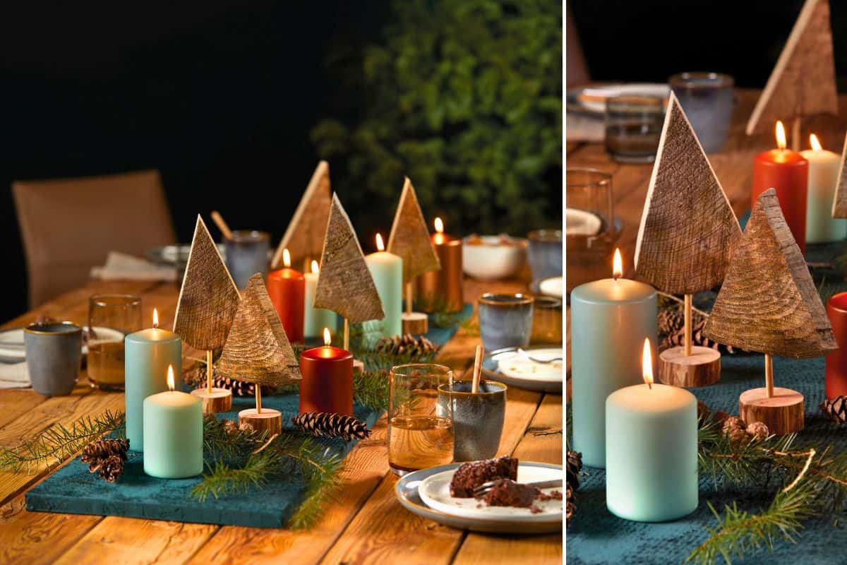 Gemütliche Winterzeit im Kerzenschein