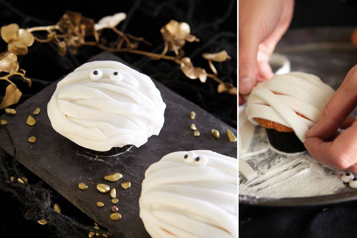 Halloween-Rezept: Mumien-Muffins Halloween-Rezept: Mumien-Muffins