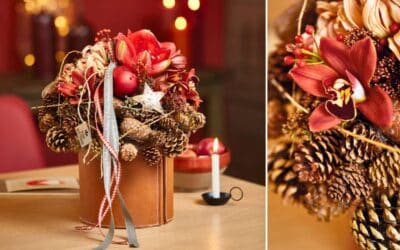 Adventsdekorationen mit Zapfen Beitragsbild