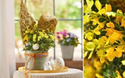 Blühendes Hasenglück - Florale Dekoration zu Ostern Beitragsbild1