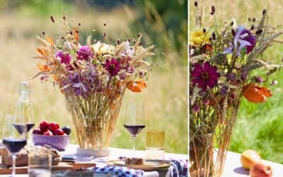 Erntezeit auf dem Tisch – Tischdeko-Ideen mit Ähren und Stroh Beitragsbild