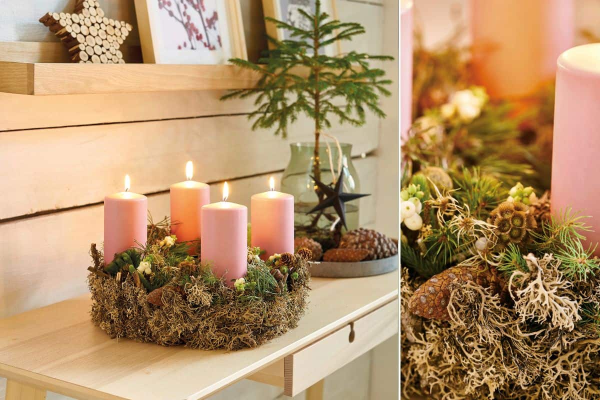 Adventskränze mit Wald-Flair Adventskränze mit Wald-Flair